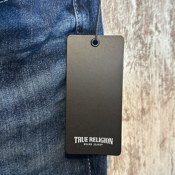 True Religion Jennie Curvy Mid Rise Super Skinny SN NO Flap Dark Wash Jean Sz 29 - Picture 9 of 14